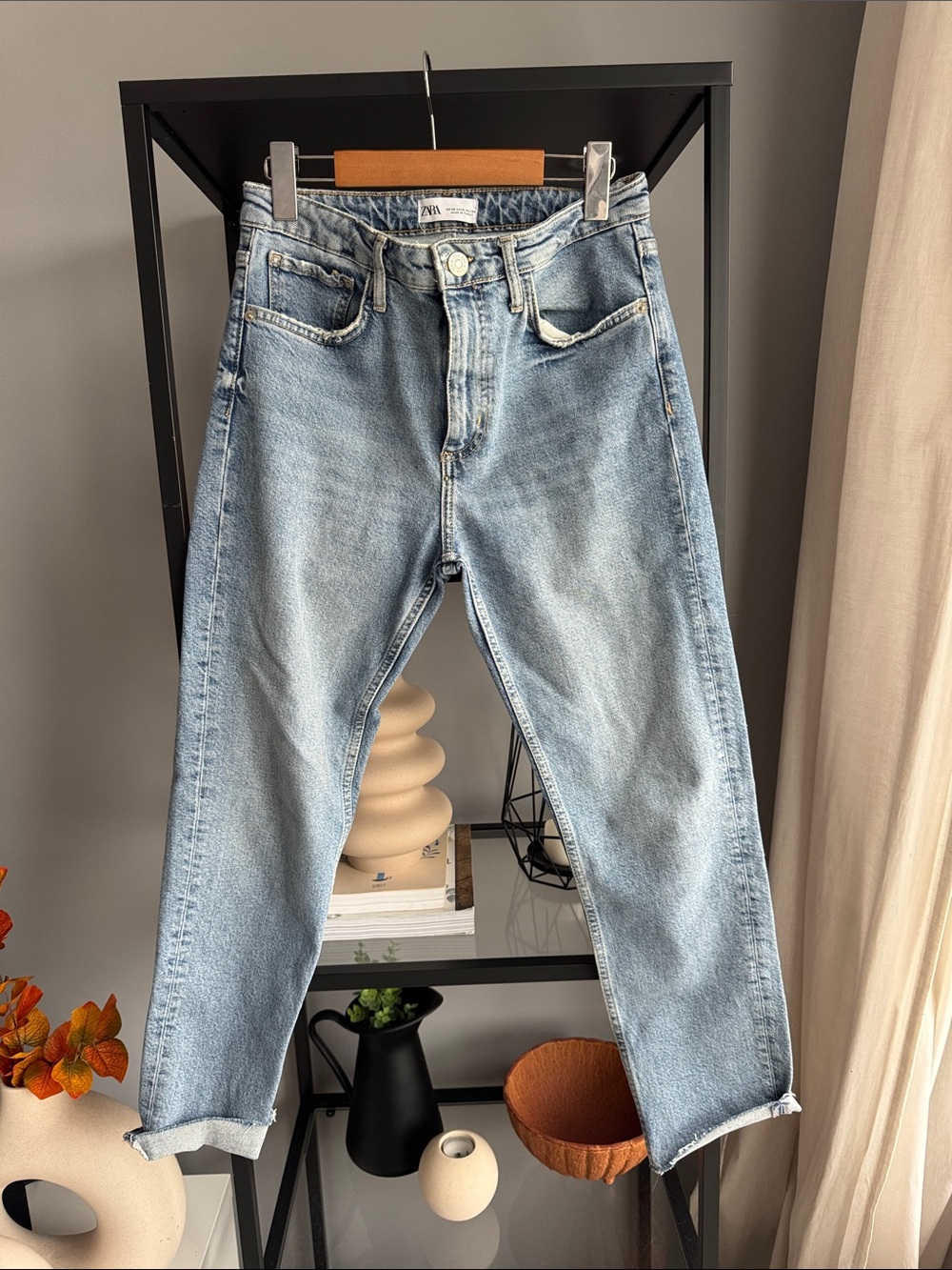 272.Zara Light Blue Relaxed Women’s Jeans